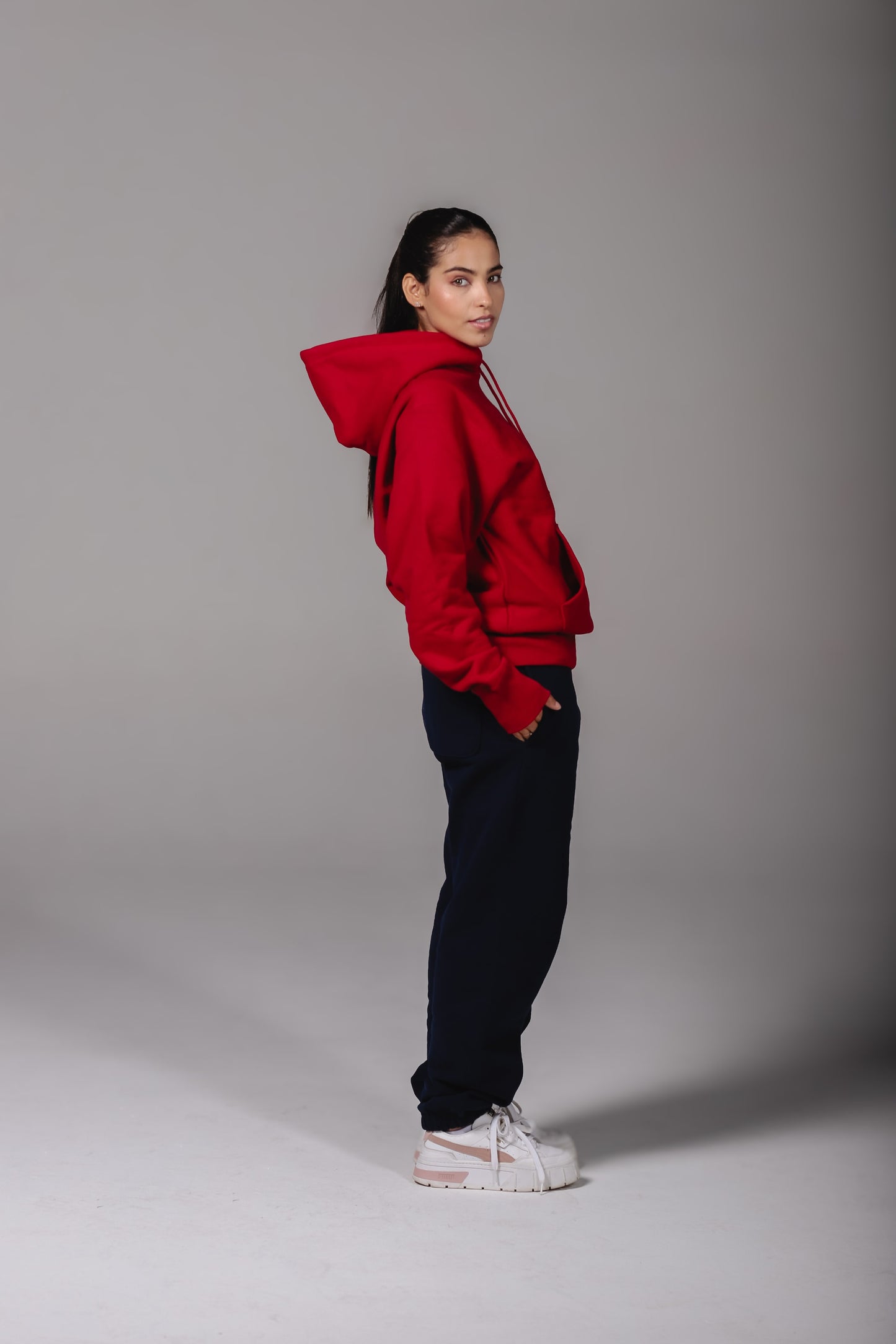 Premium Pullover Hoodie - Scarlet Red